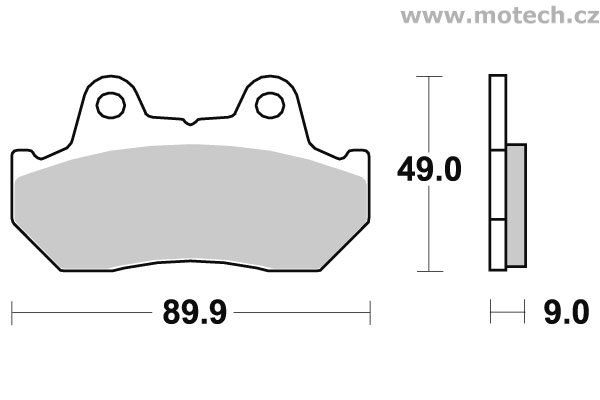 Brzdové destičky zadní SBS - 572HF - Kliknutím na obrázek zavřete
