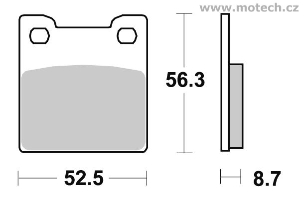 Brzdové destičky zadní SBS - 701LS - Kliknutím na obrázek zavřete