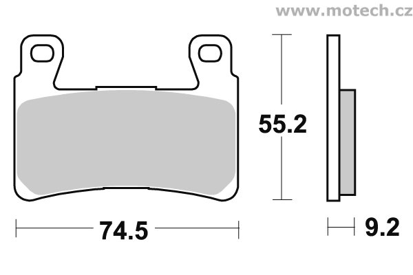 Brzdové destičky přední SBS - 860HS - Kliknutím na obrázek zavřete