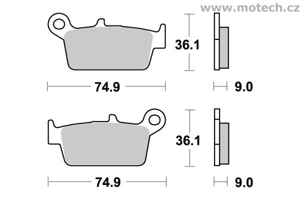 Brzdové destičky přední SBS - 690HF - Kliknutím na obrázek zavřete
