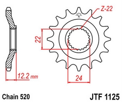 JT sprockets řetězová kola a rozety