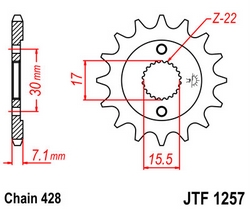 JT sprockets řetězová kola a rozety