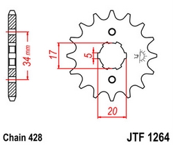 JT sprockets řetězová kola a rozety