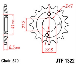 JT sprockets řetězová kola a rozety