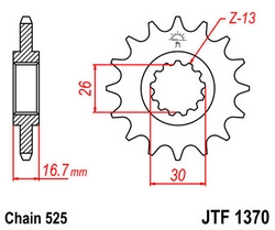 JT sprockets řetězová kola a rozety