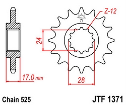 JT sprockets řetězová kola a rozety