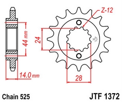 JT sprockets řetězová kola a rozety