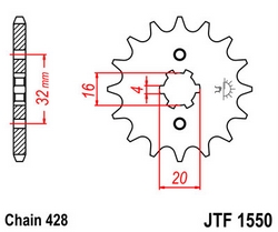 JT sprockets řetězová kola a rozety