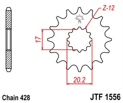 JT sprockets řetězová kola a rozety