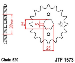 JT sprockets řetězová kola a rozety