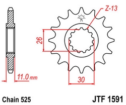JT sprockets řetězová kola a rozety