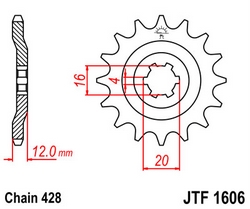 JT sprockets řetězová kola a rozety