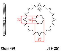 JT sprockets řetězová kola a rozety