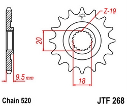 JT sprockets řetězová kola a rozety