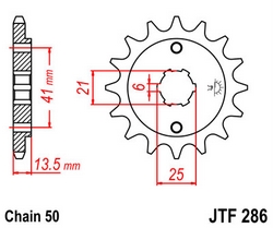 JT sprockets řetězová kola a rozety