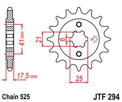 JT sprockets řetězová kola a rozety