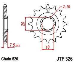 JT sprockets řetězová kola a rozety