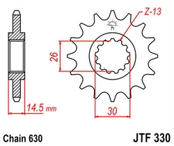 JT sprockets řetězová kola a rozety