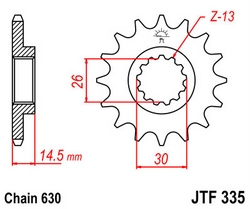 JT sprockets řetězová kola a rozety