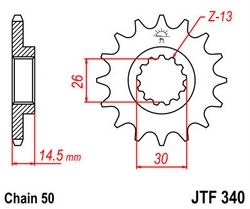 JT sprockets řetězová kola a rozety