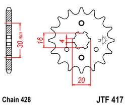 JT sprockets řetězová kola a rozety