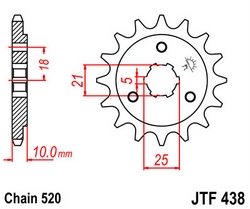 JT sprockets řetězová kola a rozety