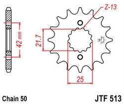 JT sprockets řetězová kola a rozety