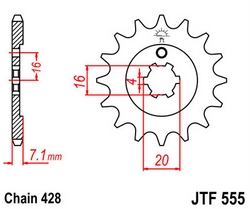 JT sprockets řetězová kola a rozety