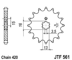 JT sprockets řetězová kola a rozety