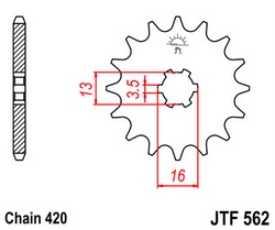 JT sprockets řetězová kola a rozety