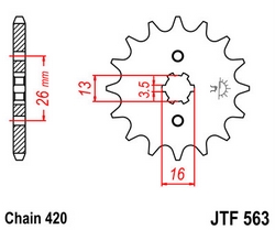 JT sprockets řetězová kola a rozety