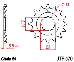 JT sprockets řetězová kola a rozety