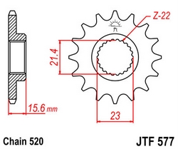 JT sprockets řetězová kola a rozety