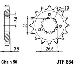 JT sprockets řetězová kola a rozety