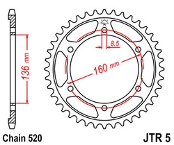 JT sprockets řetězová kola a rozety