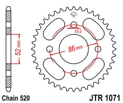 JT sprockets řetězová kola a rozety