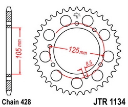 JT sprockets řetězová kola a rozety