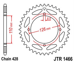 JT sprockets řetězová kola a rozety