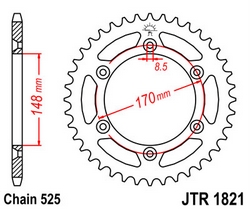 JT sprockets řetězová kola a rozety