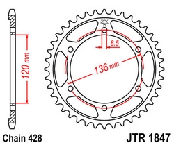 JT sprockets řetězová kola a rozety