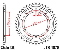 JT sprockets řetězová kola a rozety