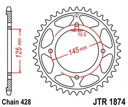 JT sprockets řetězová kola a rozety