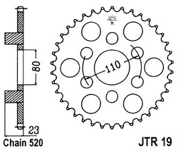 JT sprockets řetězová kola a rozety