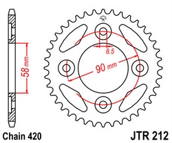 JT sprockets řetězová kola a rozety