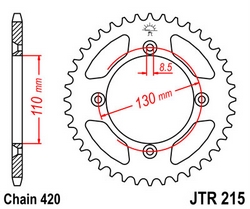 JT sprockets řetězová kola a rozety