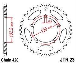 JT sprockets řetězová kola a rozety