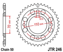 JT sprockets řetězová kola a rozety