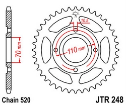 JT sprockets řetězová kola a rozety