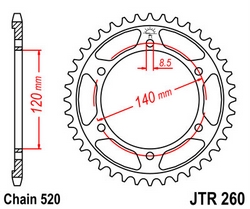 JT sprockets řetězová kola a rozety