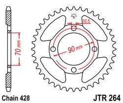 JT sprockets řetězová kola a rozety